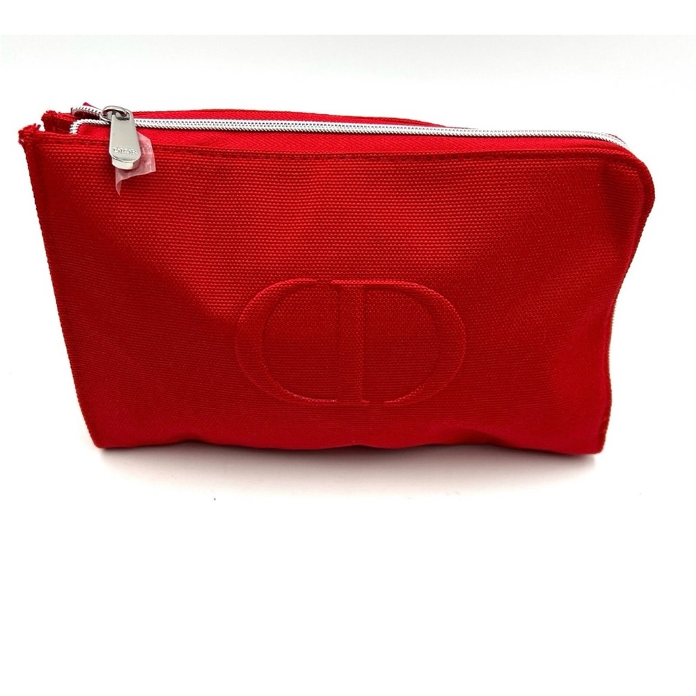 Dior Red Makeup Pouch Cosmetic Travel Bag Clutch